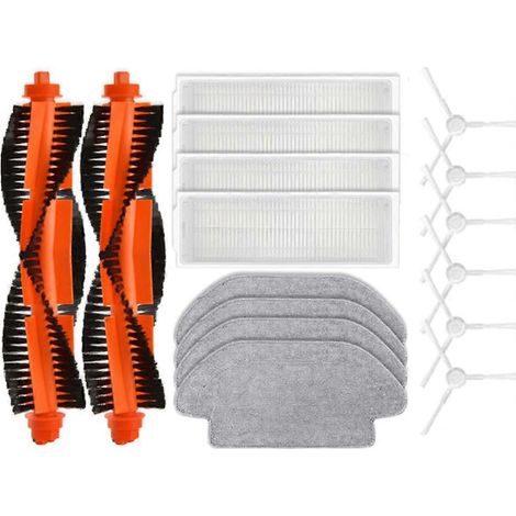 Filtre pour aspirateur brosse pour aspirateur Filtre de brosse pour aspirateur filtre de 16Pcs Robot Aspirateur S10 Robot Aspirateur S12 B106GL pièce détachée Main Side Brosse HEPA Filtre Mo (1/5)