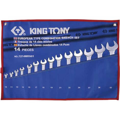 King Tony Jeu de 14 cles plate mixte - mrn01