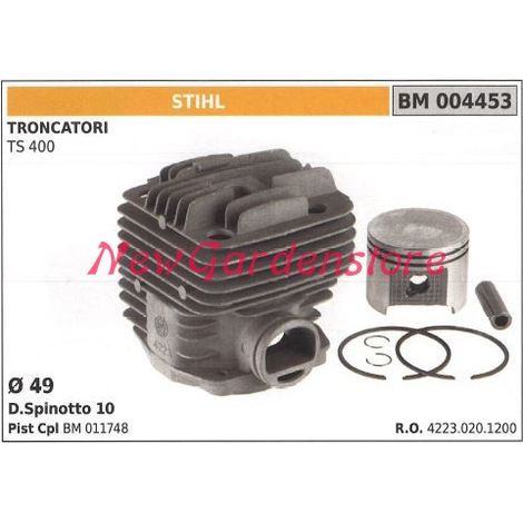 Kolben-Kolben-Zylinder STIHL Kappsäge Motor TS 400 004453