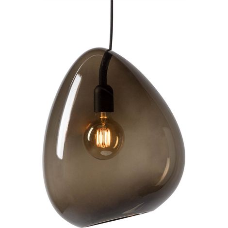 Belid Ocean - Pendentif à 1 ampoule au fini verre, E27