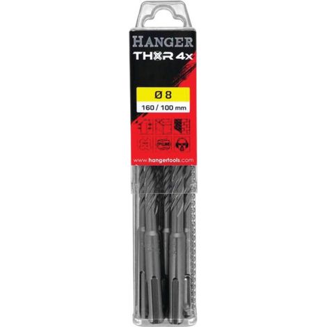 10 FORETS BÉTON SDS+ 4 TAILLANTS THOR - HANGER (1/3)