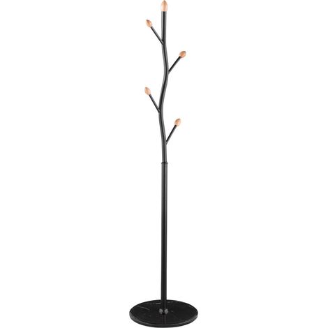 Appendiabiti Roland Di.Mo in metallo nero 37x37x170h cm