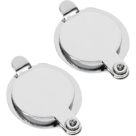 Cache-œil et Sécurité Complète à Domicile en Cuivre Argenté 2pcs pour Protection Confidentialité de Porte et Bureau (1/5)