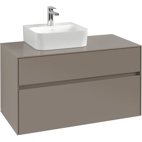 VB Waschbeckenunterschrank Collaro C09500 1000x548x500mm Eckig Graphite (1/2)