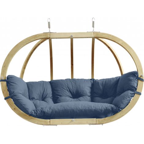 AMAZONAS Mehrpersonen Hängesessel Globo Royal Chair Brisa inkl. Sitzkissen und zwei Spiralfedern