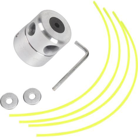 Cabezal de desbrozadora, cabezal de corte de aluminio con cable, repuesto práctico para desbrozadora antigua, para poda, accesorios. (1/5)