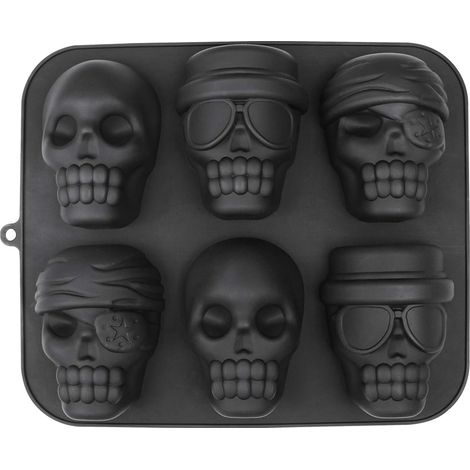 Totenkopf Backform Silikon Halloween 30x25 cm – für unvergessliche Halloween-Momente (1/5)
