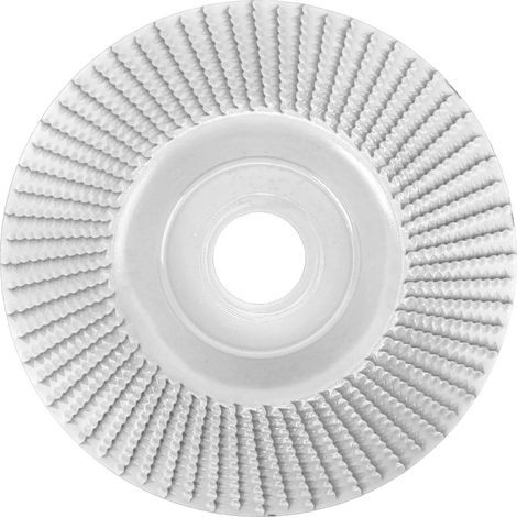 Disque à meuler en carbure de tungstène résistant à l'usure, 125 mm, pour le travail du bois, couleur argent. (1/5)