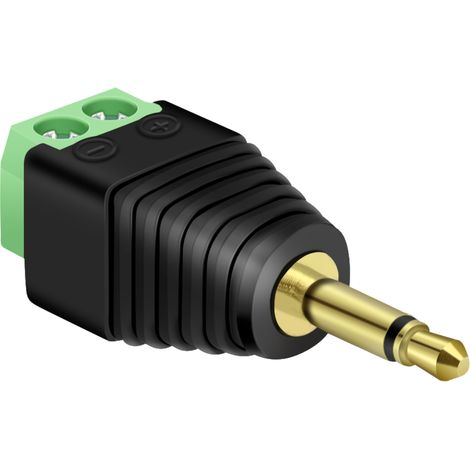 Conector Jack 3.5 mm macho TS Mono terminal de tornillo (1/5)