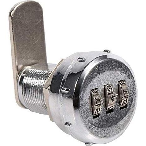 Mechanisches Möbelschloss aus Zinklegierung, Diebstahlsicherung mit 3-stelligem Code und einfach zu installierendem Sicherheitscodeschloss (1/5)