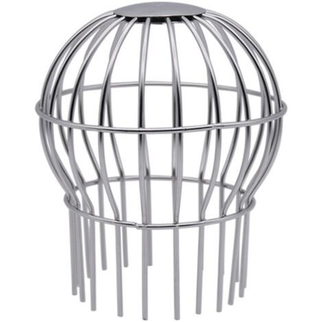 ALLIANDISGouttière Guard 7,6 cm en acier inoxydable 304 Filtre Passoire pour tuyau de descente rond de 6,6 cm à 9,9 cm, arrête les graines de feuilles et autres débris Outil de nettoyage de gouttière (1/4)