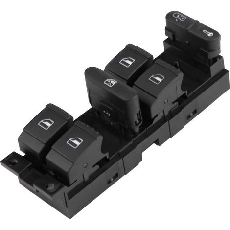 Unité de commutation + interrupteur de lève-vitre électrique bouton de commande de lève-vitre accessoire de remplacement de voiture 1J4 959 857D Convient pour B5 Seat Leon Toledo (1/5)