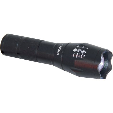 Linterna LED 10W de aluminio con zoom integrado STEEL VELAMP
