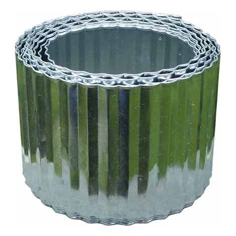 Nortene – Bordure acier ondulé 600 x H 14 cm – Acier galvanisé résistant – Limite plantes envahissantes – Installation simple et sécurisée (1/3)