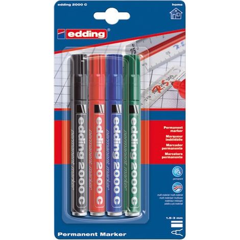 Permanent Marker Set of 4 - Edding
