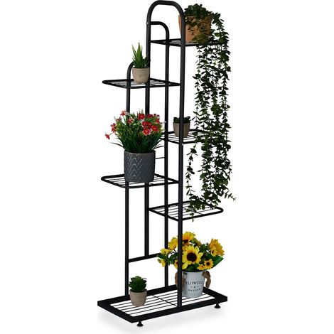 Soporte metalico para plantas de 6 niveles acero con recubrimiento en polvo