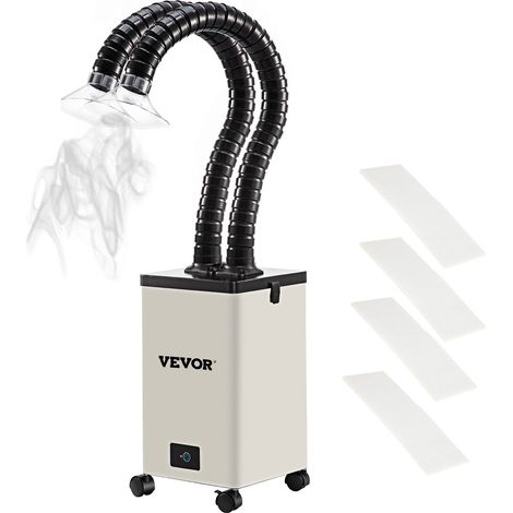 Absorbeur de Fumée 150 W Extracteur de Fumée pour Soudure 4500 tr/min Mini Aspirateur de Fumée 28 x 28 x 43 cm Tuyaux Flexibles Longs de 1,2 m pour Absorbe Fortement la Fumée et les Poussières (1/5)