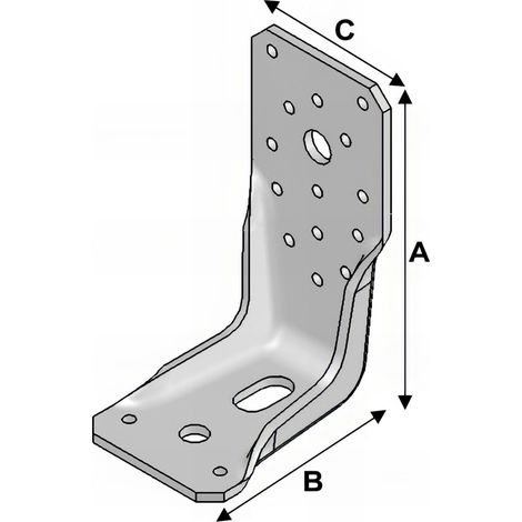 Ancrage de type KR (H x L x l x ép) 285 x 85 x 65 x 4,0 mm - AL-KR6775 - Alsafix