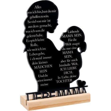 Cadeau mère-fille, cadeau d'anniversaire pour maman, plaque en bois, cadeaux pour maman de la part de sa fille, cadeau d'anniversaire pour la fête des Mères, cadeau pour la fête des Mères (1/5)