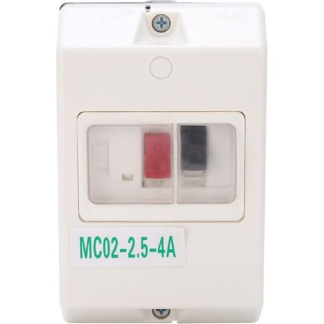 MC02 Waterproof Motor Protection Switch, p55 Motor Protection Circuit Breaker, MC02-2.5-4a 220V/380V Waterproof ABS Circuit Breaker