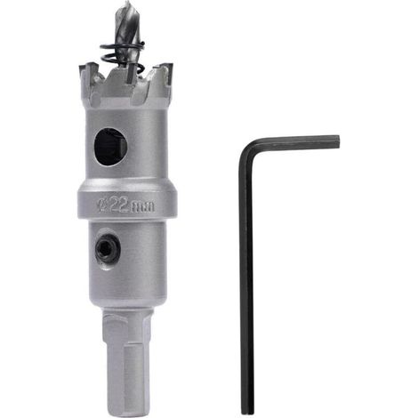Ulisem Scie cloche bimétallique – 22 mm, métal dur, robuste, qualité industrielle, pour métal, bois, acier inoxydable, plastique, cuivre (1/4)