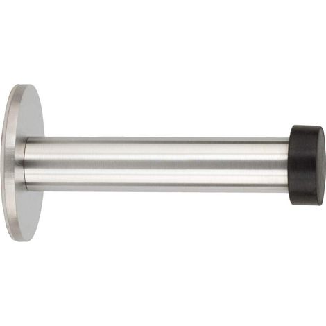 EVI Herrajes Fermaporta Adesivo Pour Instalazzione Murale Lunghezza: 90 mm Acciaio Inox Gomma Nera Ammortizzatore Paracolpi I-128ADAM (1/5)