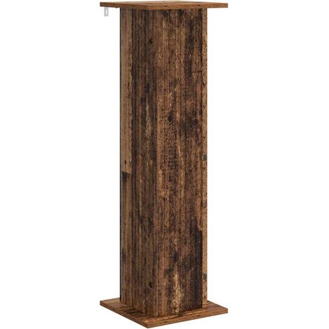 Support à plantes ancien en bois, 30,5 x 30 x 100,5 cm (1/5)
