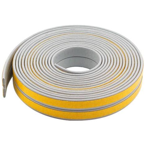 6 mètres de Bande de Joint, 9 mm (Largeur) x 2 mm (Épais) Bande de Joint D'étanchéité en Caoutchouc, Joint en caoutchouc profil L/I pour Portes et Fenêtres, Étanche, Insonorisation (Gris) (1/5)