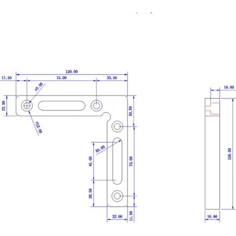 Abrazadera de carpintería en forma de L de 90° con ángulo recto para marcos de aleación de aluminio con regla de fijación de ángulo para trabajos de carpintería. (1/3)