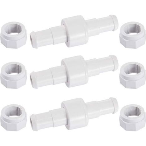 D20 swivel pipe with D15 nut, compatible with Zodiac Polaris 280/380/180 pool cleaner - spare part. (1/4)