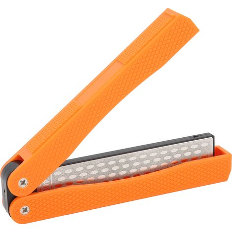 Lot pliant affûteur éventail double face pour couteau de cuisine outil meule orange (1/5)