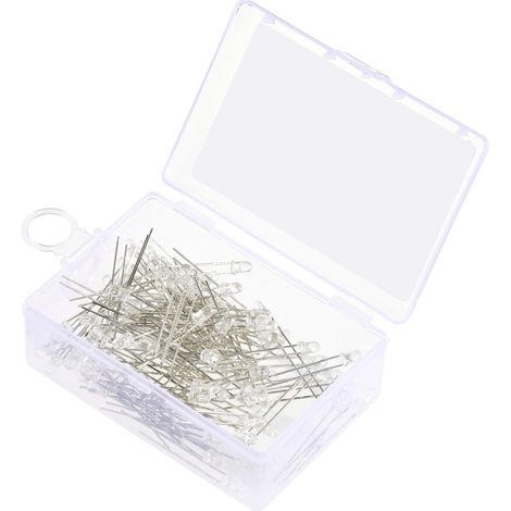 TRU COMPONENTS  LED bedrahtet  Kaltweiß Rund 3 mm 14400 mcd 30 ° 20 mA 2.7 V, 3.4 V
