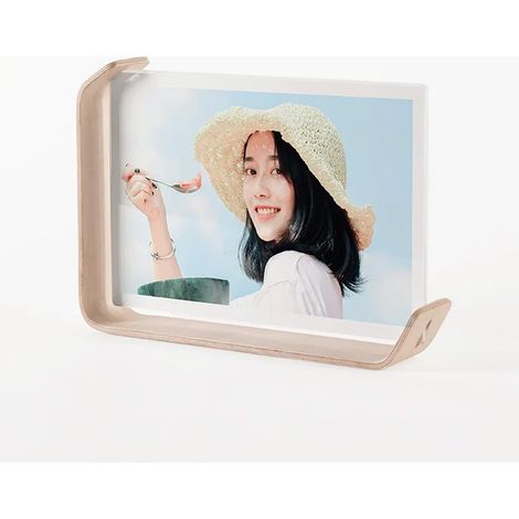 Cadre Photo a Poser, Cadre Photo En Bois, 14 x 21 cm, Couleur Naturelle (1/5)