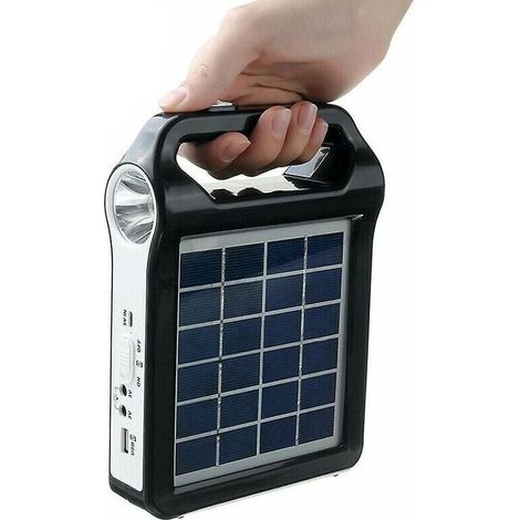 USB-Ladegerät für Solarstrom-Generatorsystem, wiederaufladbarer 6-V-Port mit Solar-Stromversorgungs-Set im Lampenhaus (1/5)