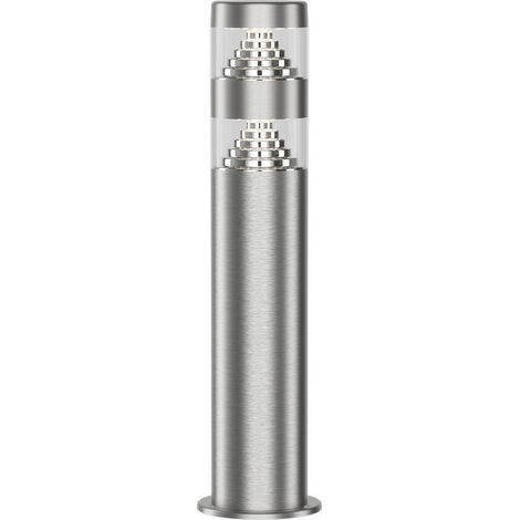 Arum Lighting – Borne d'extérieur LED 9W 40 cm inox IP44 – Lumens 1000 – Température couleur 4000K – Résistante aux intempéries (1/5)