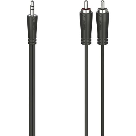 Hama 00205111 cable de audio 3 m 3,5mm 2 x RCA Negro