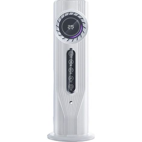 Ventilatore rinfrescante portatile con funzione oscillante silenziosa per camera da letto, ufficio e casa, senza pale – Bianco (1/4)