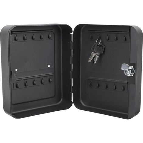 Coffret à Clés Mural Noir 20 Emplacements Serrure Armoire de Sécurité pour Gestion Clés pour Usage Industriel et Commercial (1/5)