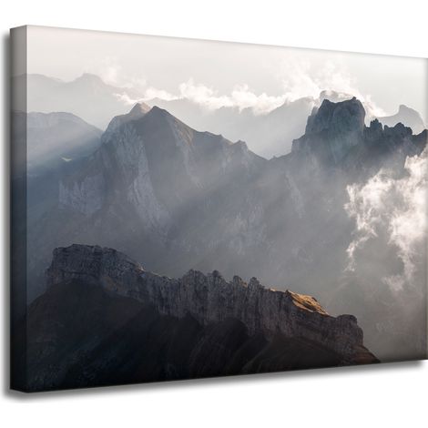 Impression sur toile Nature Nuages 40x30 cm