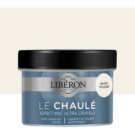 LIBERON Peinture meuble et boiserie Effet chaulé LIBERON blanc poudré Chaulé mat 250 ml (1/4)