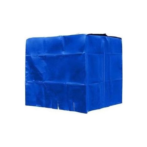 Couvercle de réservoir d'eau, couvercle de réservoir d'eau IBC pour réservoir de 1000L, couvercle de protection pour réservoir d'eau, anti-poussière, anti-UV et anti-pluie, 120x100x116cm (Bleu) (1/4)