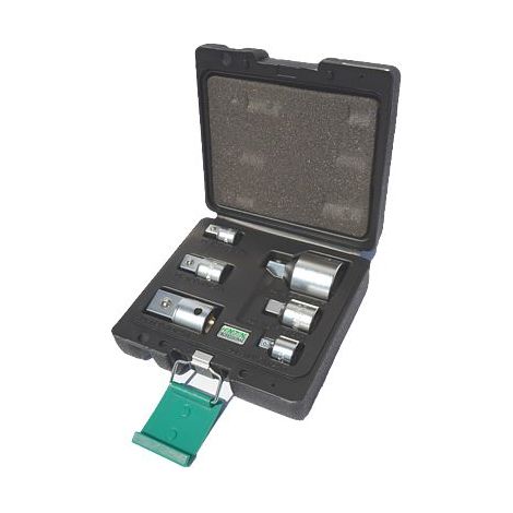 Juego de reducciones, Honiton, modelo H-643, para herramientas de impacto y mecánica, incluye 6 piezas, acero resistente y múltiples tamaños adaptables (1/2)