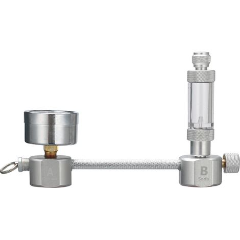 Kit generador de CO2 para acuarios, fabricado en aleación de aluminio con contador de burbujas y válvula antirretorno. (1/5)
