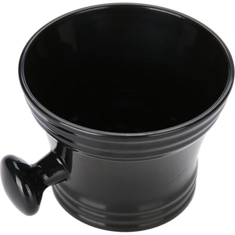 Bol à mousse de rasage en plastique pour crème à raser - Noir (1/5)
