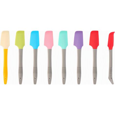 Spatule coudée en silicone, blanc cassé, 17 g (1/5)