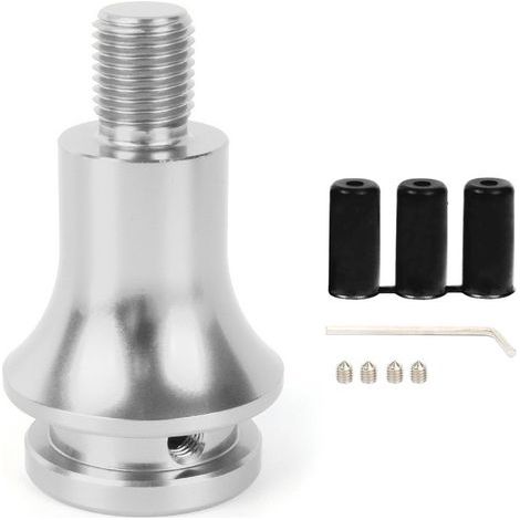 Adapter für Schalthebel mit 12x1,25-Gewinde am Schalthebelkopf – silber (1/4)