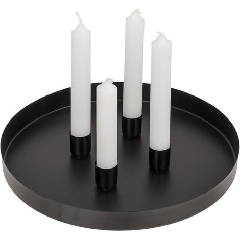 Porte-bougie magnétique / Plateau à bougie / Coupelle à bougie - 25 cm (1/5)