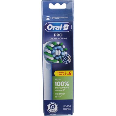 Oral-b - cabezales de recambio oral-b cross action ref xf 4ct - 8006540893036 - 8006540893029