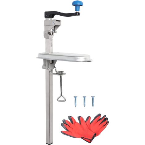 Ouvre-boîte de Table Manuel en Acier Inoxydable, Ouvre-boîte Commercial pour Des Canettes Jusqu'à 46 cm de Haut, Ouvre-boîtes à Monter sur une Table pour Restaurants Hotel par Poweka (1/5)