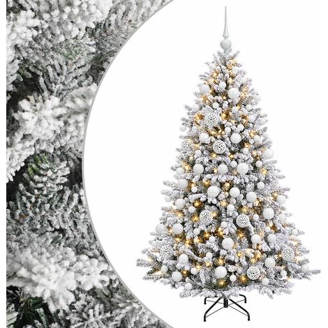 Künstlicher Weihnachtsbaum mit Kugel 210 cm 300 LEDs vidaXL (1/5)